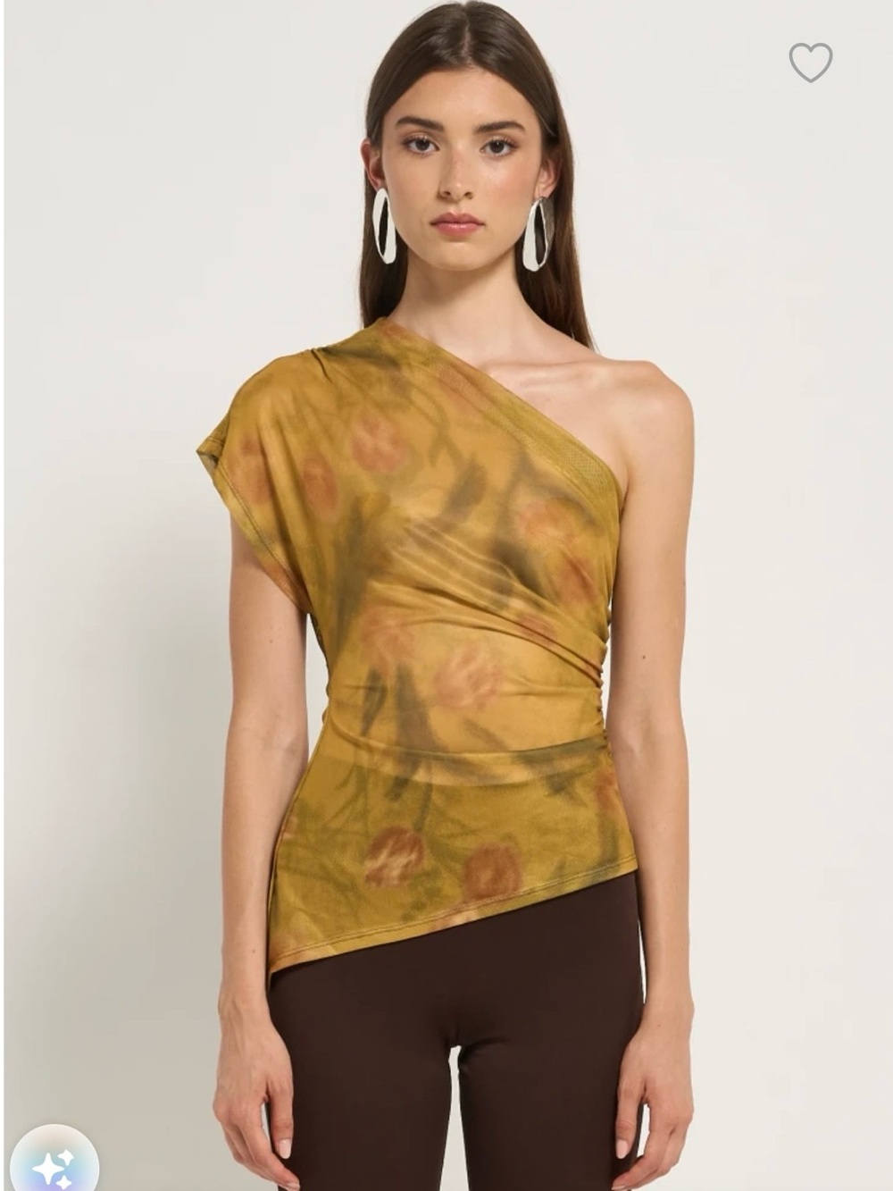 Reformation Adora Knit Top - floral Artiste print